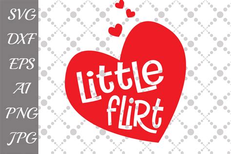 Download Free Little flirt for Cricut Machine